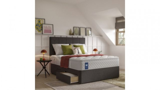 Sealy Advantage Gel Memory Supreme Pillowtop Mattress and Divan