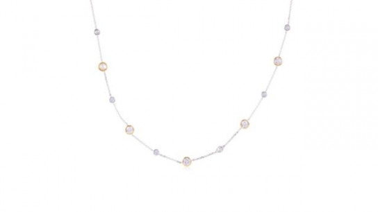 Diamonique 3ct tw 45cm Necklace Sterling Silver