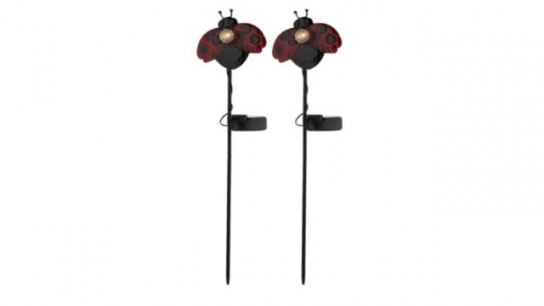 Garden Stories Set of 3 Solar Pollinator Short Stake Lights 12cm