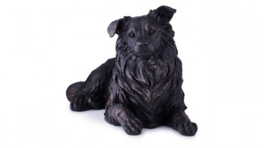 Garden Stories Barney the Border Collie Dog Sculpture