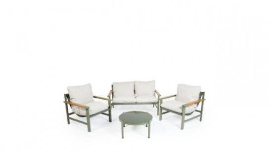 abode 4 Piece Padded Chairs & Table Conversation Set