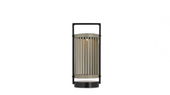 abode Solar Cylindrical Metal Lantern 30cm