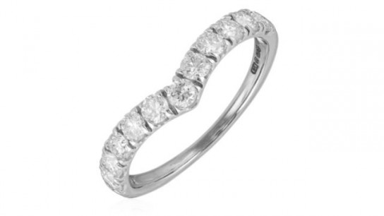 Fire Light 1ct Lab Grown Diamond Chevron Ring 9ct Gold