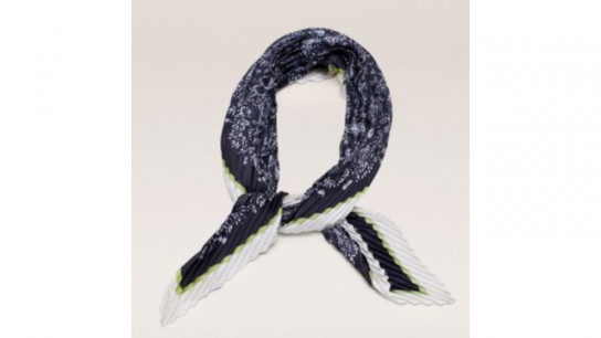 Malika Printed Pleated Scarf