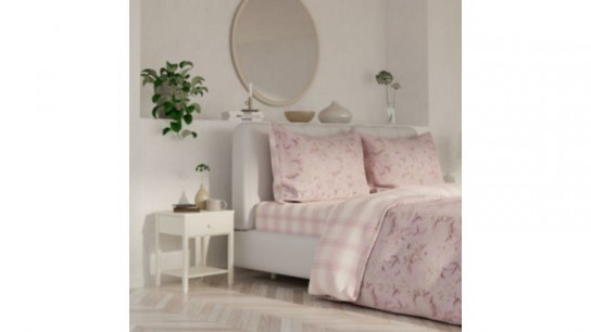 Supersoft by Cozee Home Floral Gingham Reversible 4 Piece Duvet