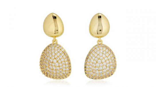 Diamonique 2ct tw Edit Pave Drop Earrings