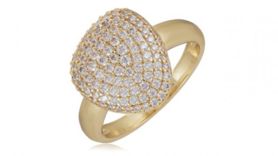 Diamonique 1ct tw Edit Pave Ring