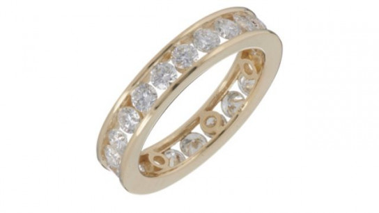 Fire Light 2.5ct Lab Grown Diamond Channel Set Full Eternity Ring