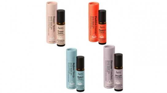 Aery Aromatherapy Set of 4 Pulse Point Roll On