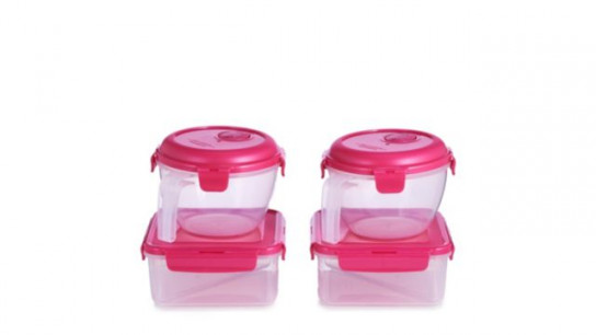 LocknLock Four-Piece Vented Soup and Sandwich Storage Set