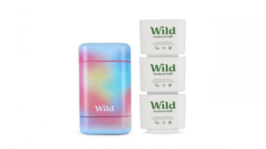 Wild Refillable Deodorant with 3 Assorted Refills