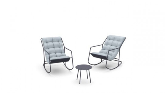 Garden Stories Ultra Comfort Padded Rocking Bistro Set