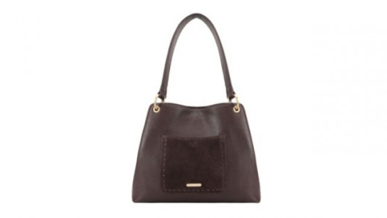 Ruth Langsford Suede Pocket Shoulder Bag