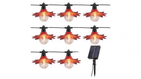 Garden Stories Studio 70 Set of 8 Flower Solar String Lights