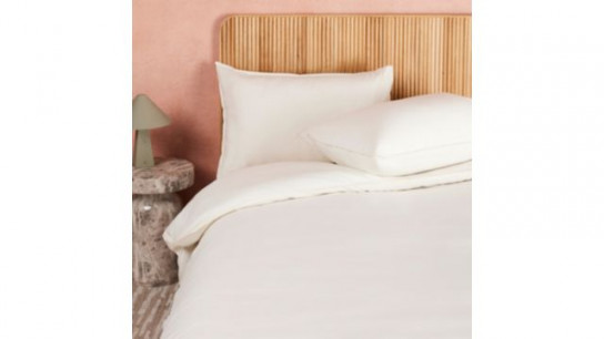 abode 100% Washed Cotton 3 Piece Duvet Set