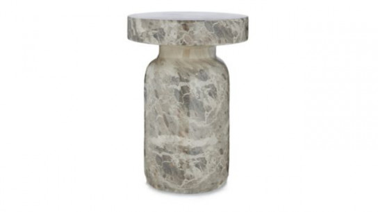 abode Leopard Marble Effect Side Table