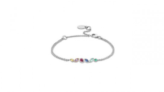 Clogau Cariad Lab Grown Multi Stone Bracelet Sterling Silver
