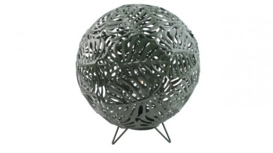 Garden Stories Large Footed Globe Tropical Metal Lantern