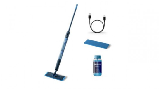 Philips OneUp 5000 Series Electric Mop with 2 Pads & Cleaner