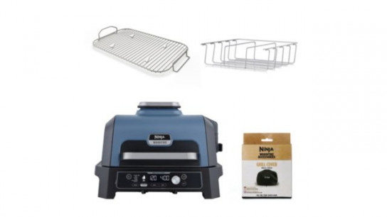 Ninja Woodfire Pro Connect XL Electric BBQ Grill & Smoker with Accessories