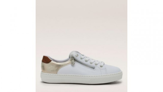 Rieker Leather Zip Trainers