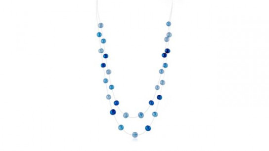 Lara Pearl 6-8mm Freshwater Floating Pearl 45cm Necklace Stainless Steel