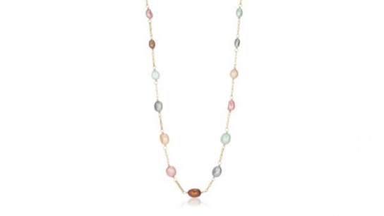 Lara Pearl 6-9mm Baroque Pearl & Chain Necklace Stainless Steel