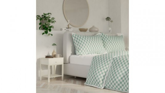 Supersoft by Cozee Home Gingham 3 Piece Duvet Set