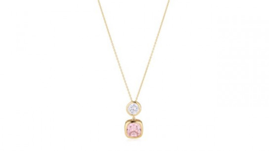 Diamonique 6ct tw Round Bezel Necklace Sterling Silver