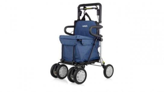 Carlett Comfort Assist Shopping Trolley with Seat & Accessories