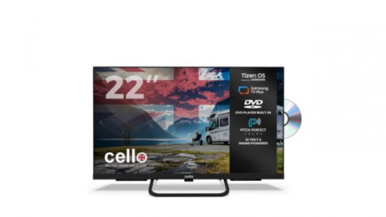 Cello 22" Smart Samsung Plus 12-Volt Traveller TV with DVD Player CTRAV-22TZF