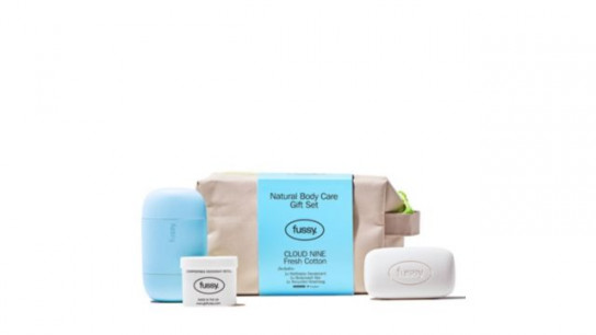 Fussy Refillable Natural Deodorant and Bodywash Bar set