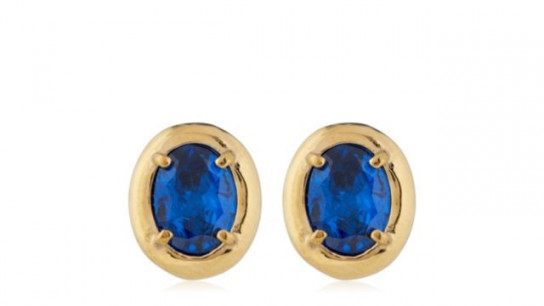 Steel by Diamonique Colour Stone Stud Earrings