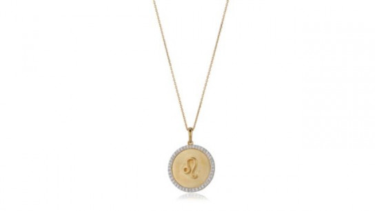 Firelight 0.25ct Lab Grown Diamond Zodiac Pendant & Chain 18ct Gold Vermeil