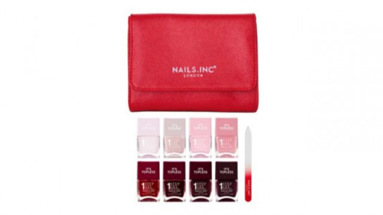 Nails Inc It's Topless Ultimate 9 Piece Wardrobe with Bag