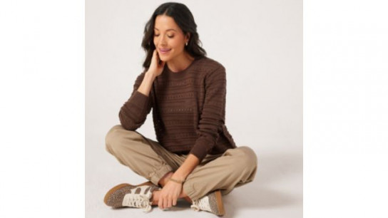 Denim & Co. Pointelle Jumper