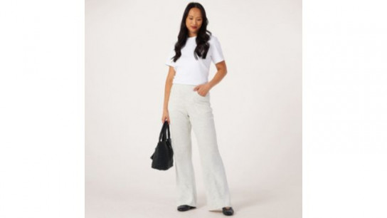 MarlaWynne French Terry Straight Leg Trousers
