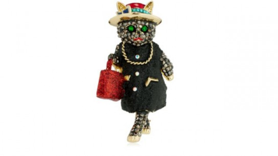 Butler & Wilson Little Lady Cat Brooch