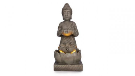 Garden Stories Outdoor Illuminated Buddha Fountain 72.5cm