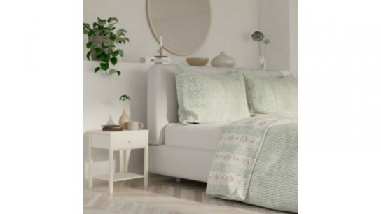 Sara by Sara Davies Cotton Blend Reversible Floral 3 Piece Duvet Set
