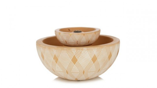 Sara by Sara Davies Water Feature & Planter w/ Geometric Pattern