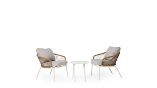 Sara by Sara Davies 2 Seater Cushioned Bistro Set with Table