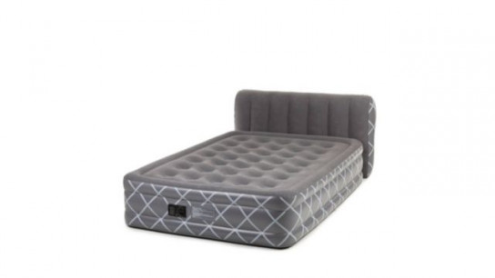 BodyFlex Inflatable Air Bed with Headboard & Integrated Pump