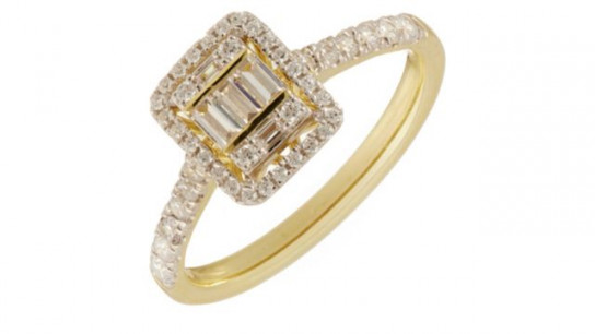 0.50ct Diamond Mixed Cut Ring 9ct Gold