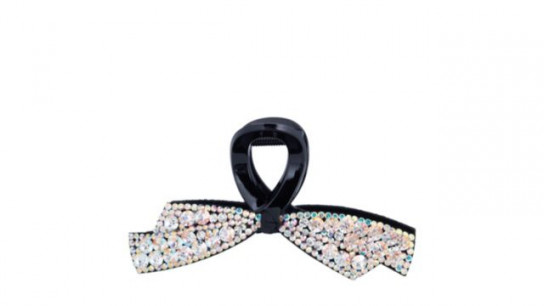 Butler & Wilson Long Crystal Bow Hairclip