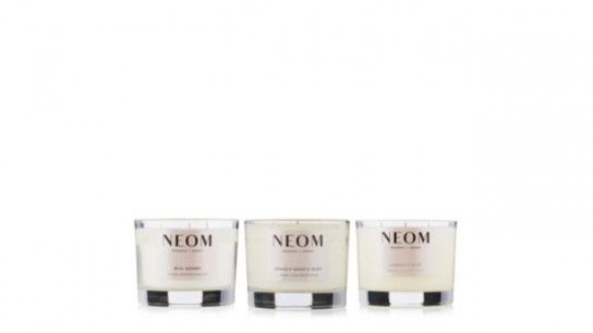 NEOM Wellbeing Luxury 3-Wick Candle Trio
