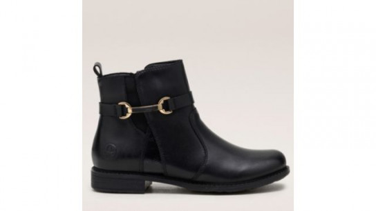 Rieker Wide Fit Leather Warm Lined Ankle Boot