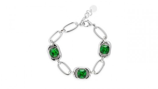 Steel by Diamonique Square Link Bracelet Stainless Steel
