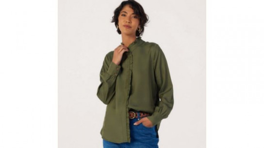 Ben de Lisi Ruffle Front Shirt