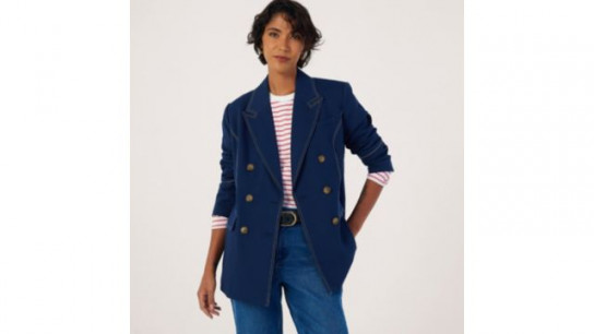Ben De Lisi Topstitch Double Breasted Blazer